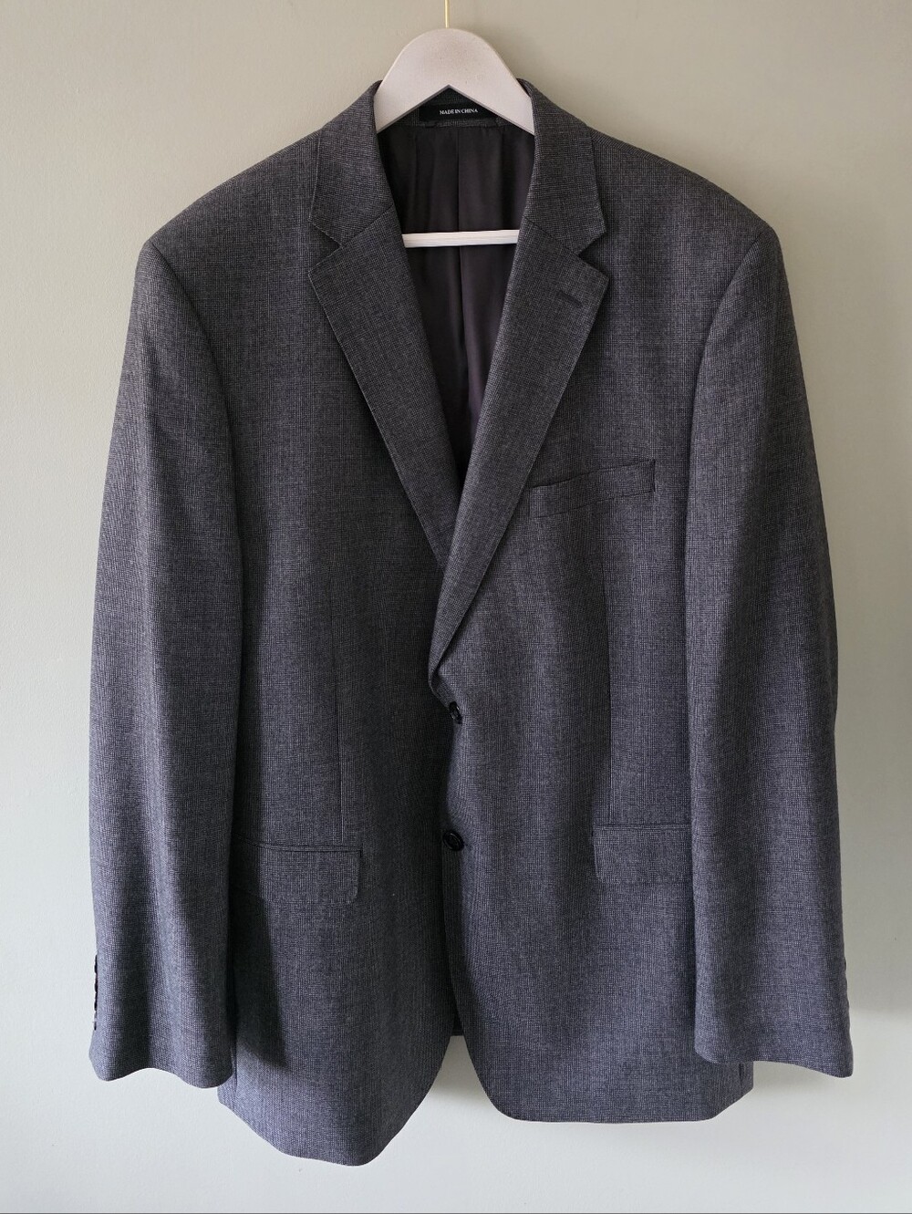 NWOT Lauren Ralph Lauren 46L Slim Smooth Textured Tweed Wool Blazer Old Money